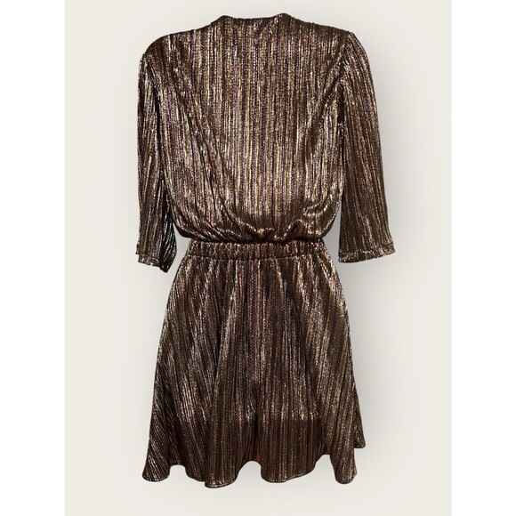 Ramy Brook Copper Metallic Vincy Dress Size Small Read Description - Picture 9 of 10